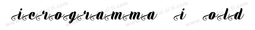 MicrogrammaSSi BoldI字体转换